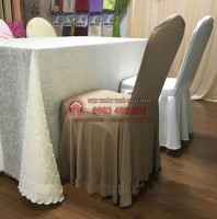 Áo ghế khăn trải bàn nhà hàng chất lượng