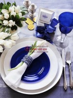 Trang trí tiệc cưới với tông màu xanh nhẹ nhàng tinh tế