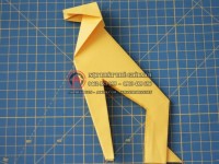 Gấp giấy origami hình hươu cao cổ