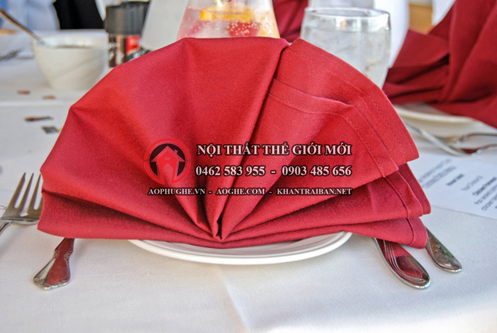 Địa chỉ may khăn napkin nhà hàng tiệc cưới