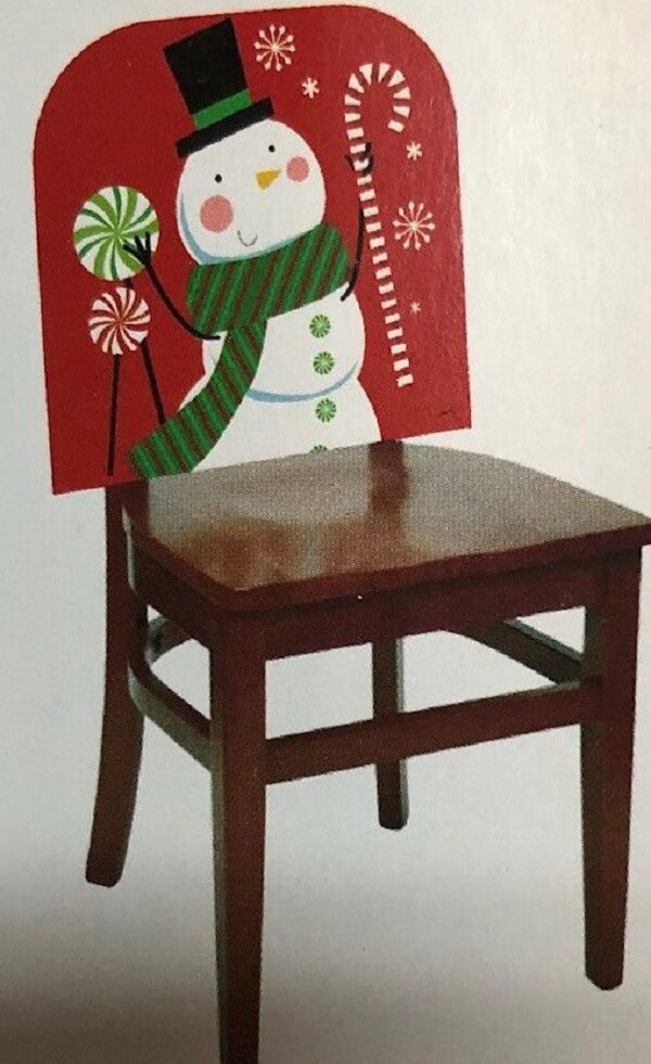 Áo phủ ghế gia đình Noel