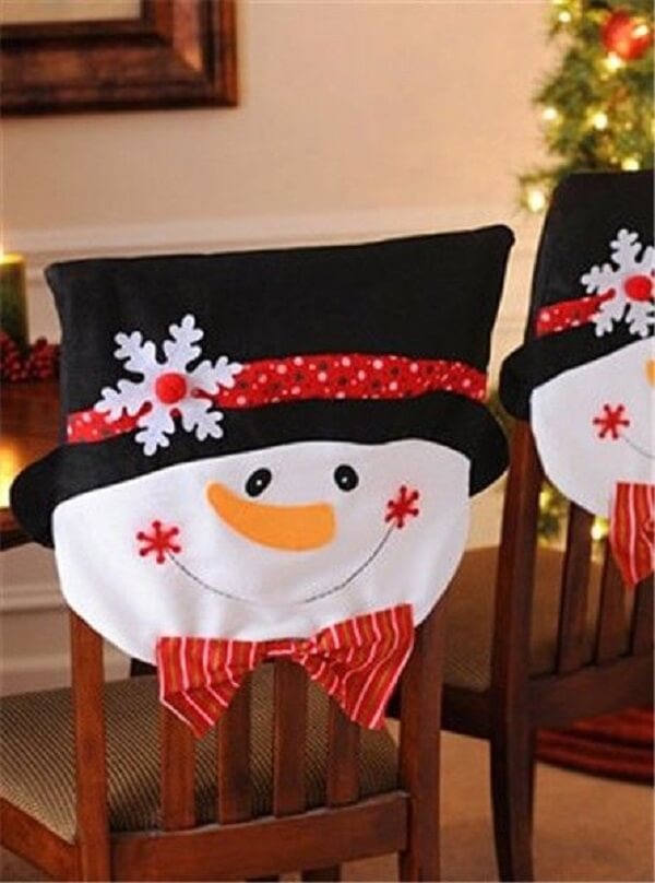 Áo phủ ghế gia đình Noel